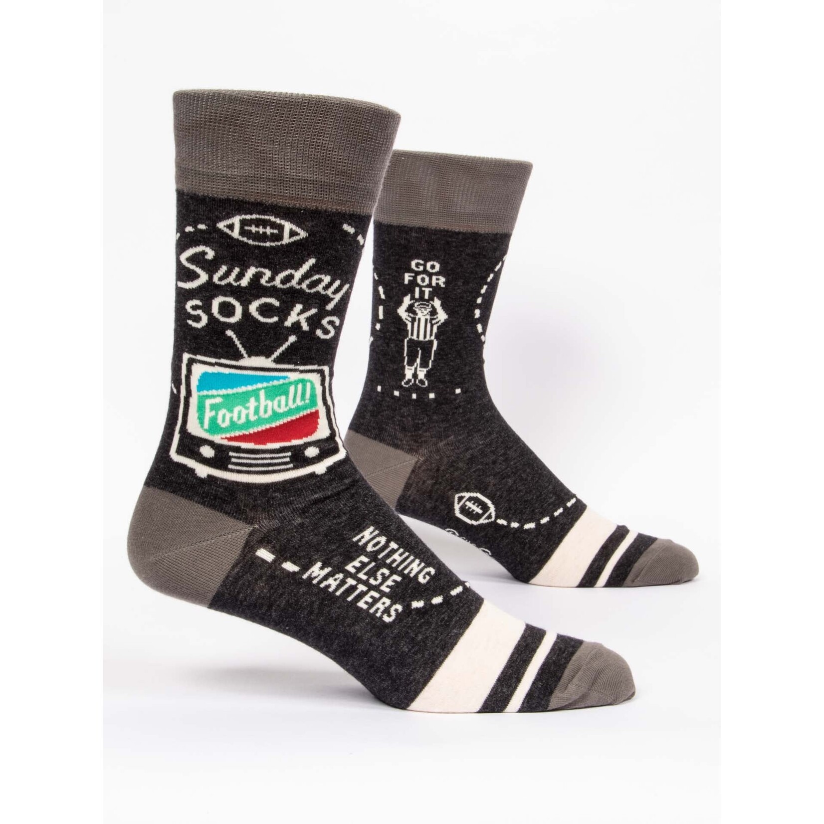 Blue Q Blue Q Sunday M-Crew Socks