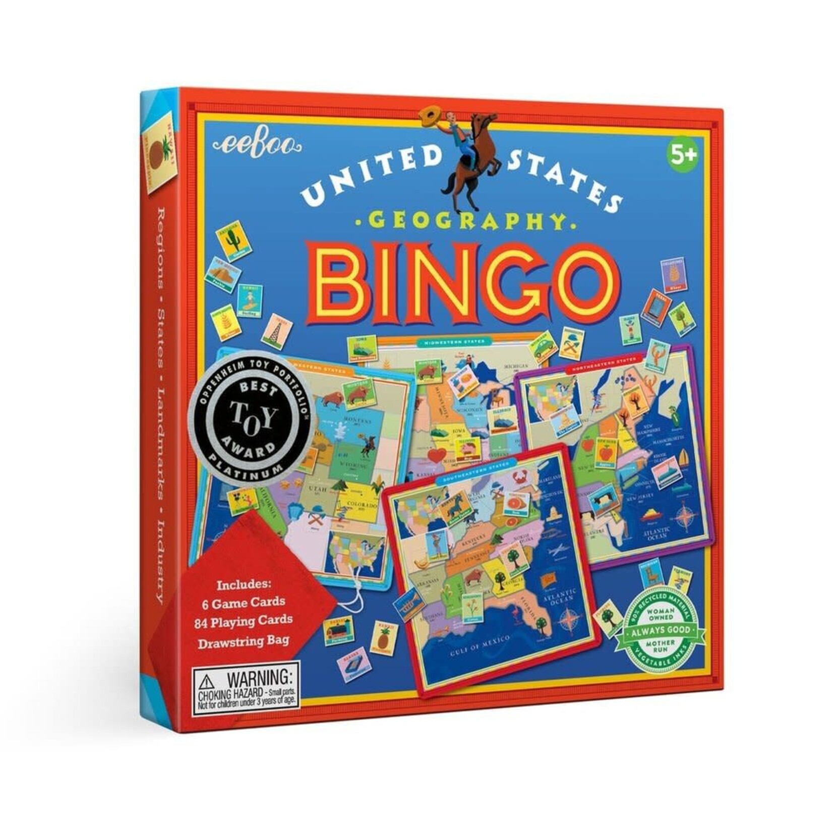 Eeboo eeboo United States Geography Bingo