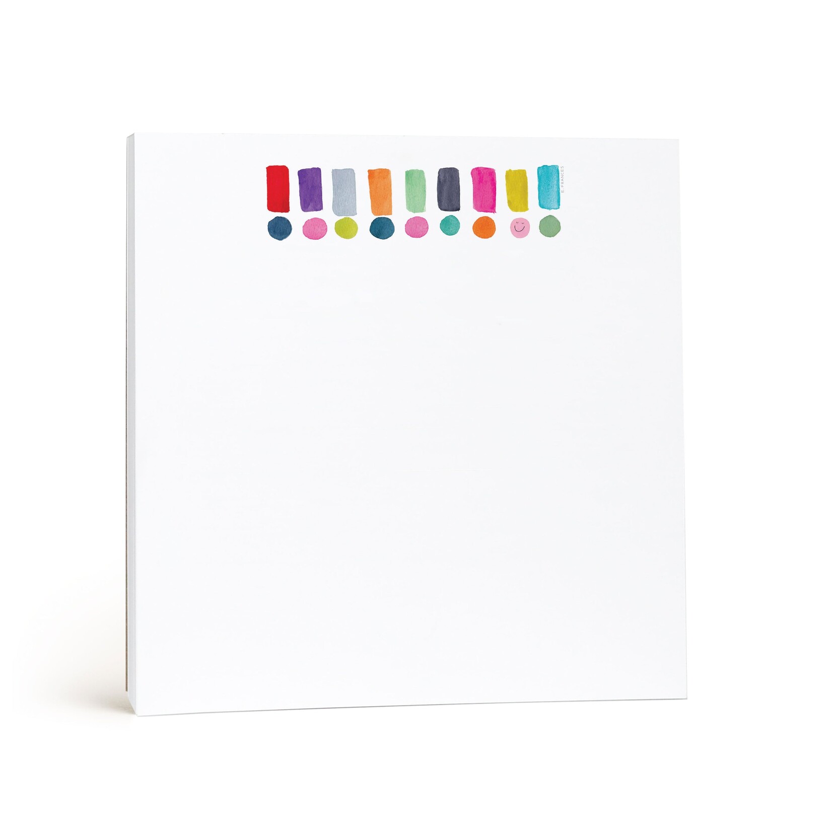 E. Frances Happy Dots Exclamation Square Notepad
