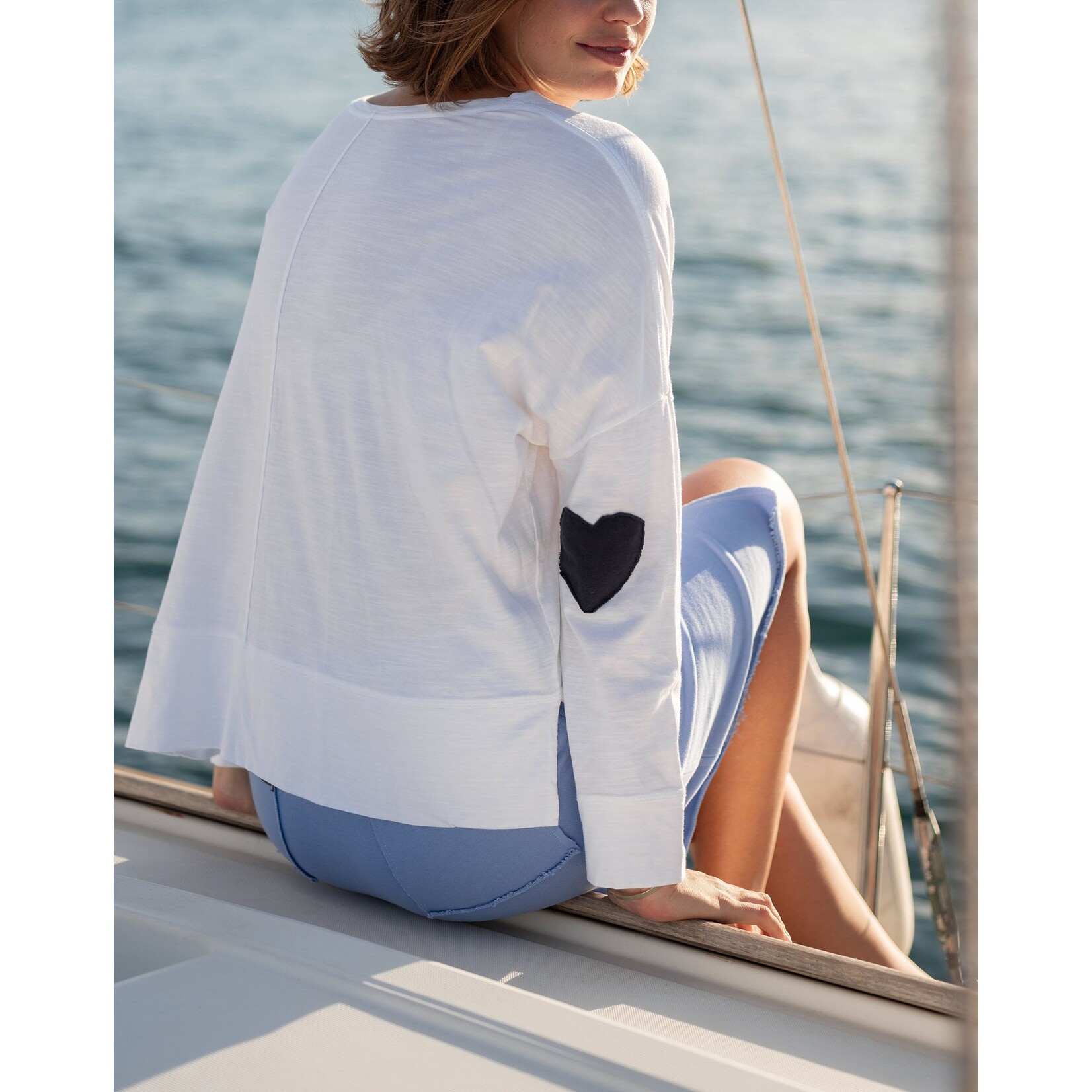 Mer-Sea Mer-Sea Amour Applique Tee O/S