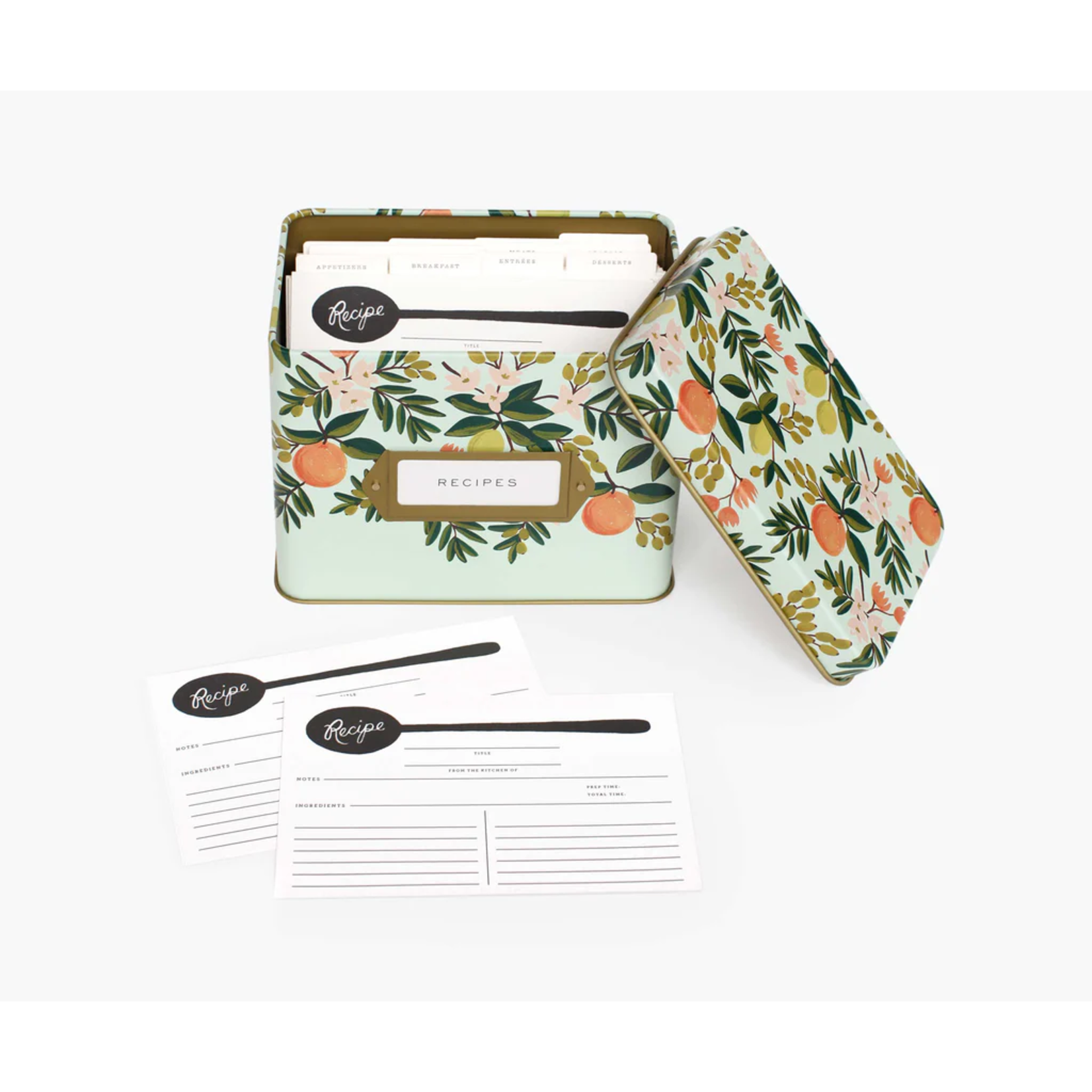 Rifle Paper Co. Rifle Paper Co. Citrus Floral Tin Recipe Box