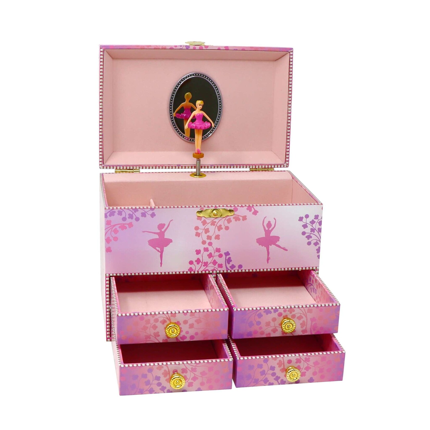Pink Poppy Ballerina Boutique Medium Musical Jewelry Box