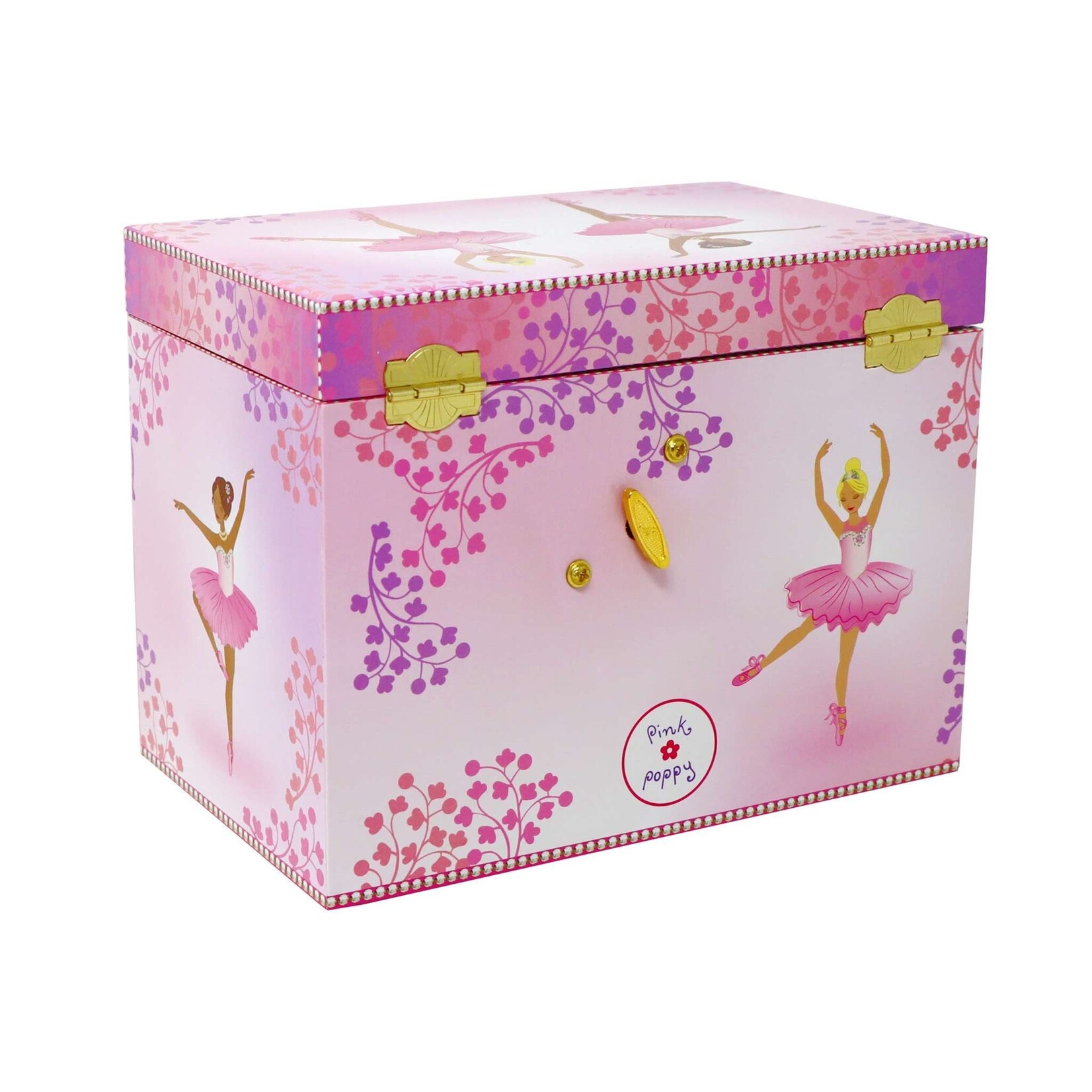 Pink Poppy Ballerina Boutique Medium Musical Jewelry Box