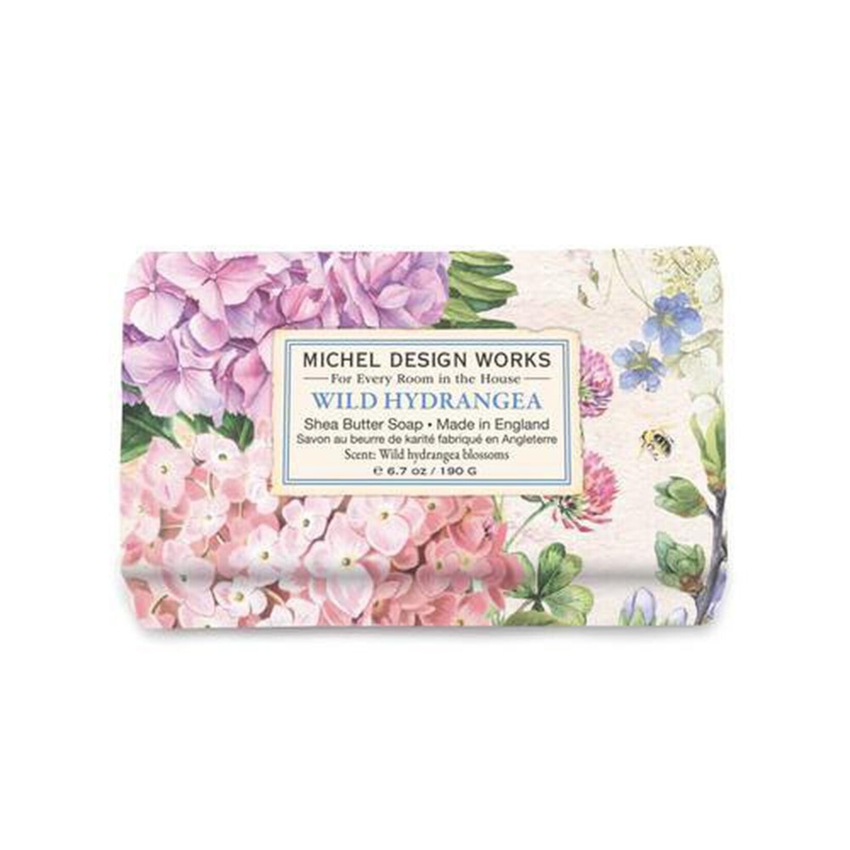 Michel Design Works Michel Designs Works Wild Hydrangea Medium Bar Soap