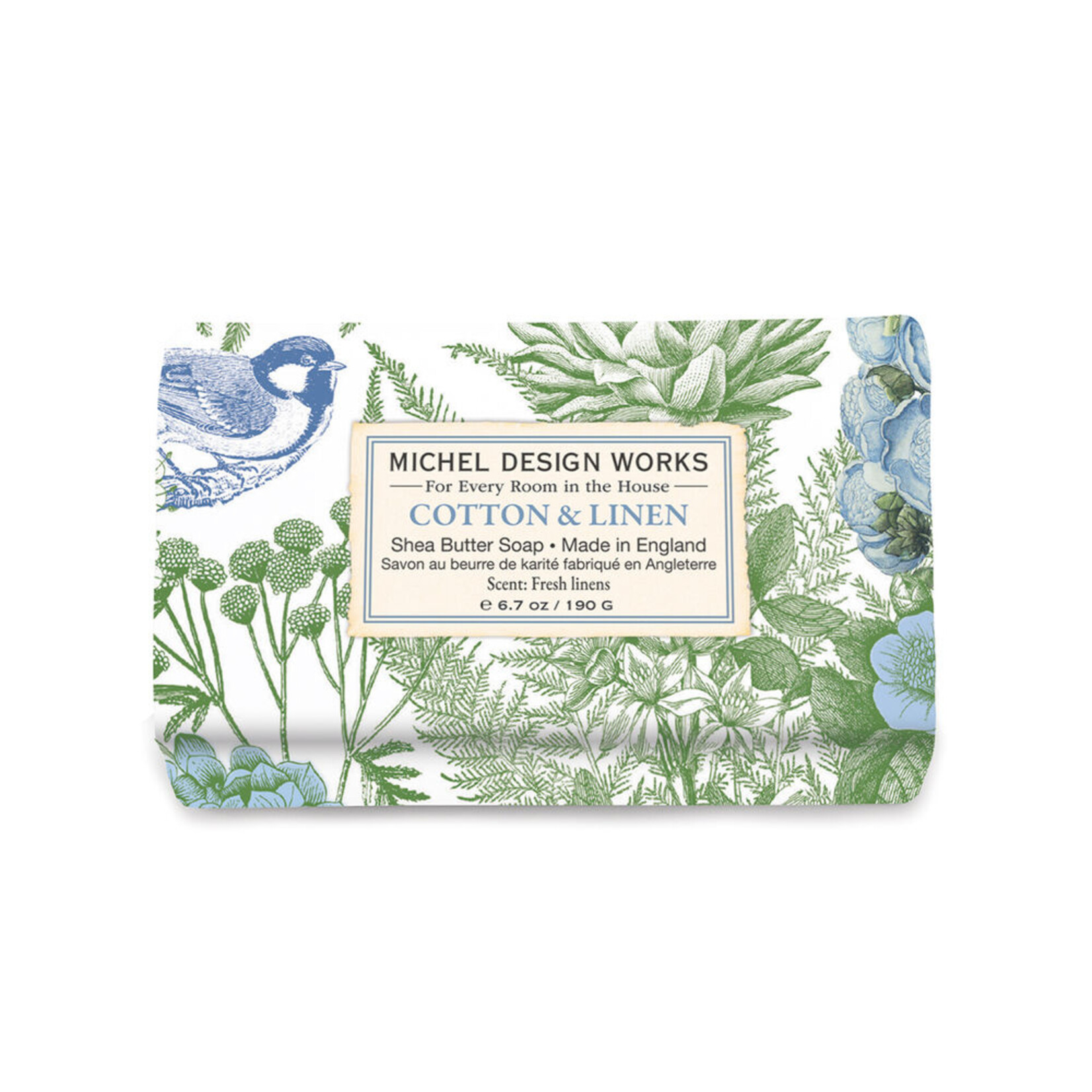 Michel Design Works Michel Designs Cotton & Linen Medium Bar Soap