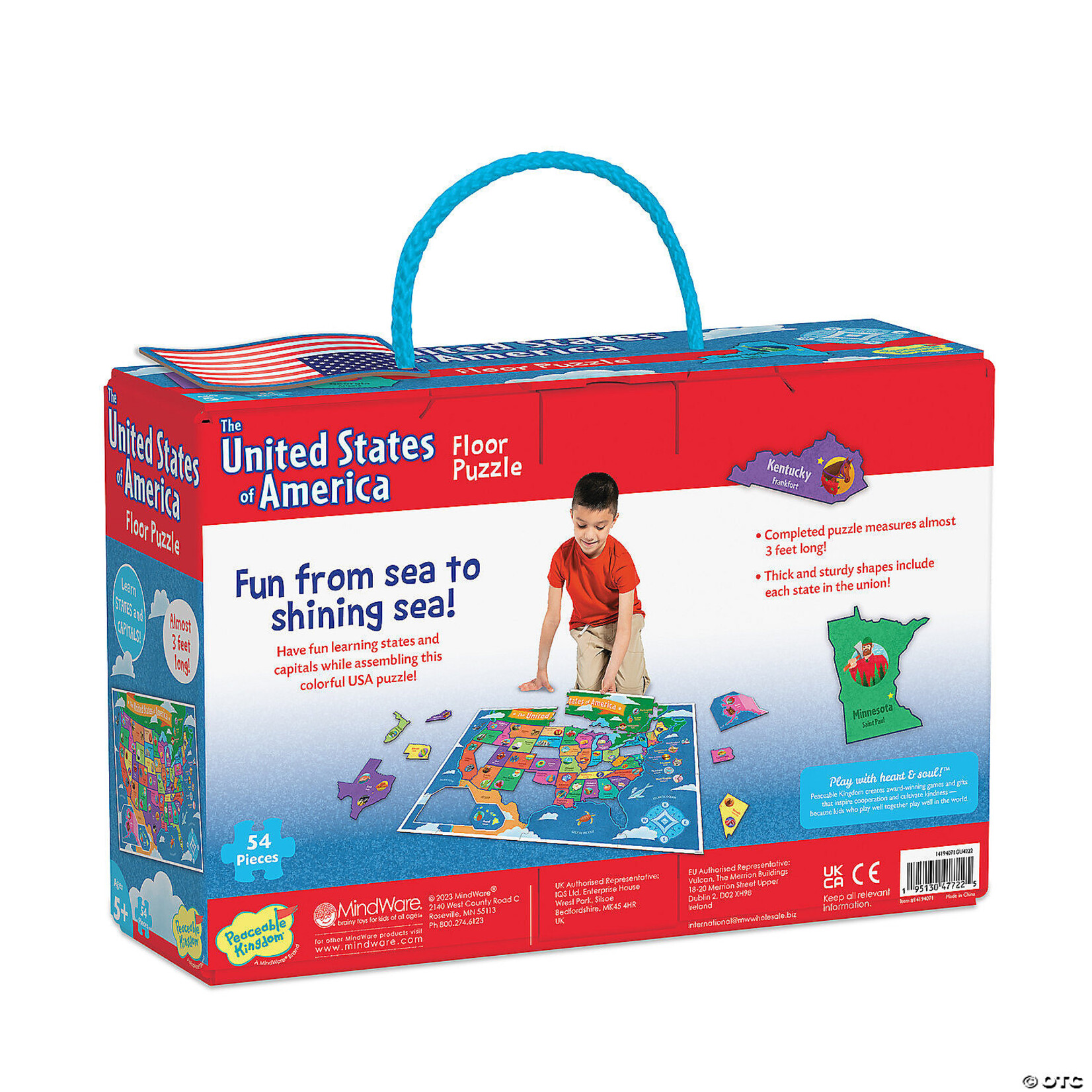 MW Wholesale The United States of America Floor Puzzle