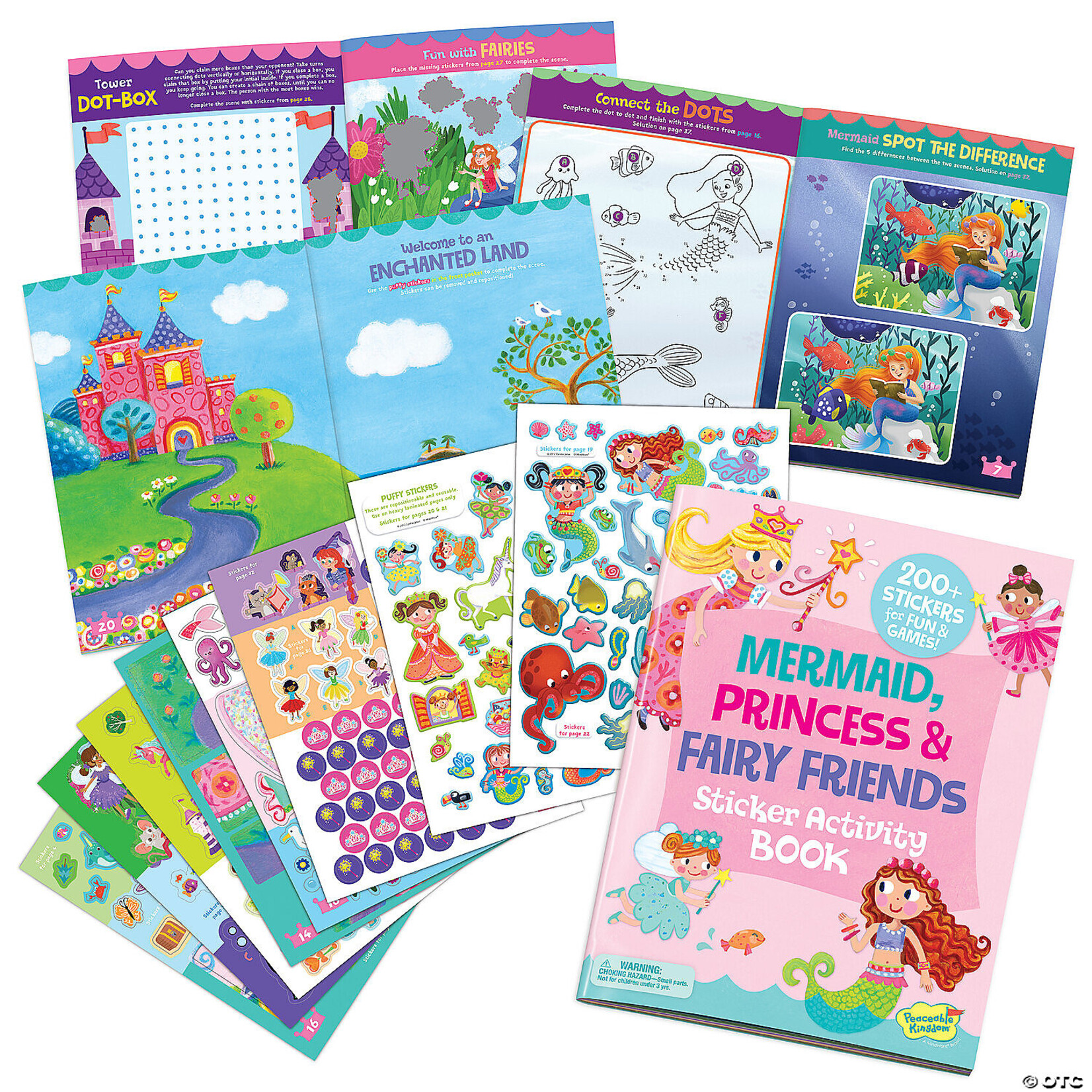 MW Wholesale Peaceable Kingdom  Sticker Activity Book