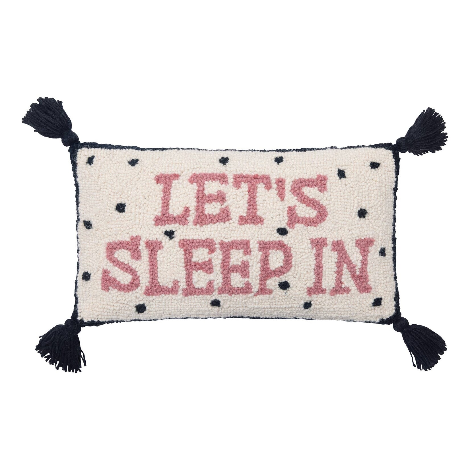 Peking Handicraft Let's Sleep In Hook Pillow - 9"x16"