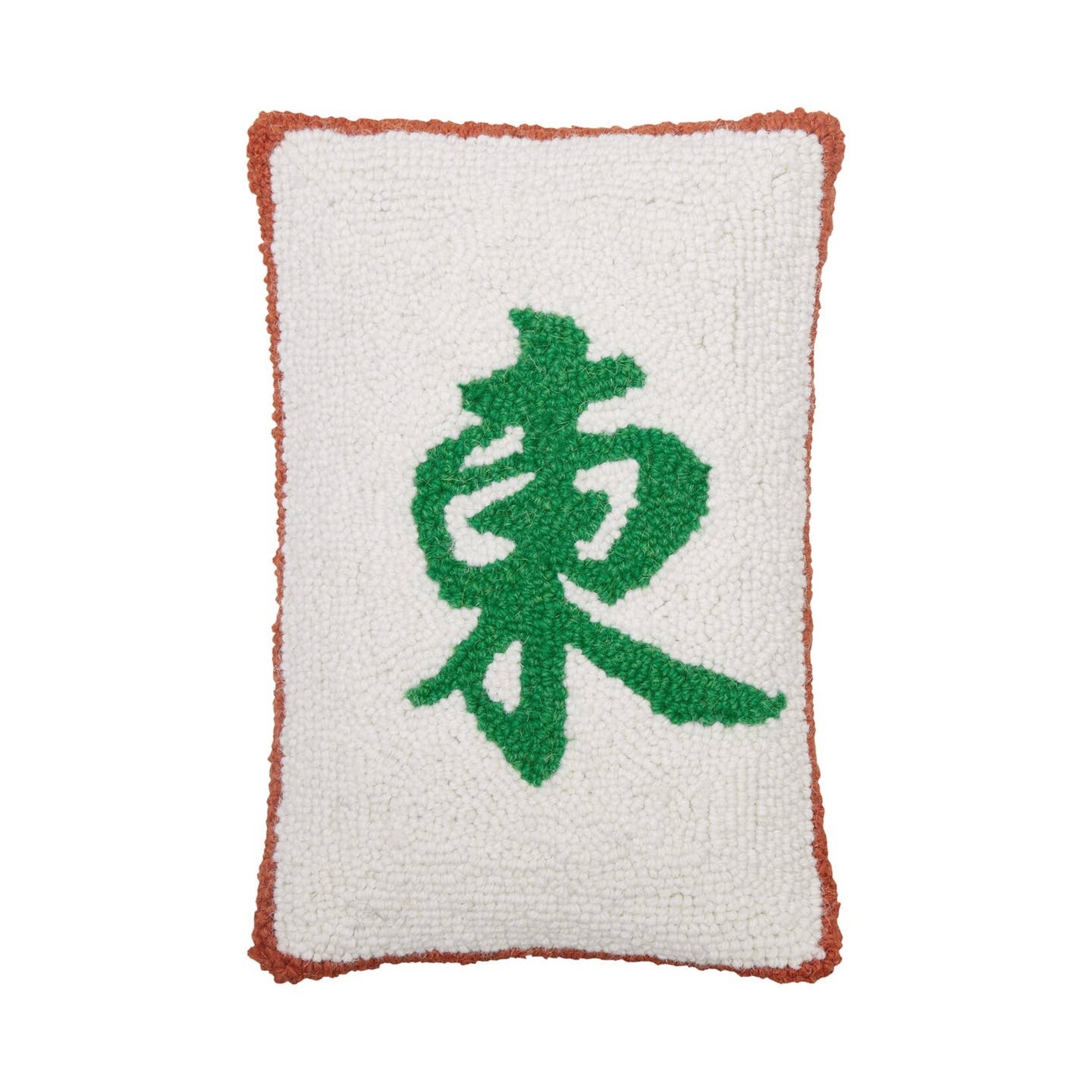 Peking Handicraft Mahj Wind Tile Hook Pillow - 8"x12"