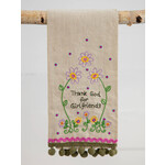 Natural Life Linen Embroidered Hand Towel