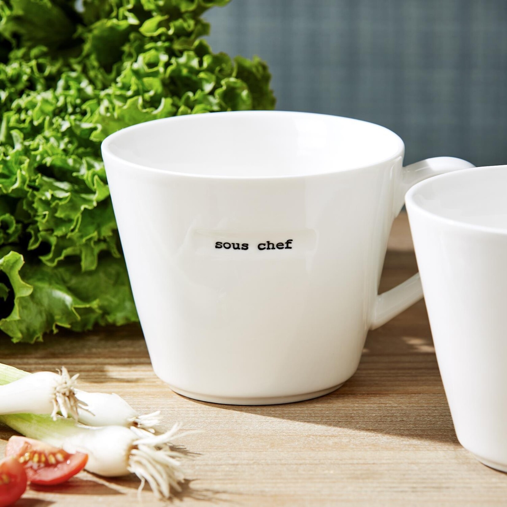 Two's Company "Head Chef" and "Sous Chef" Set of 2 Mugs