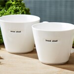 Two's Company "Head Chef" and "Sous Chef" Set of 2 Mugs