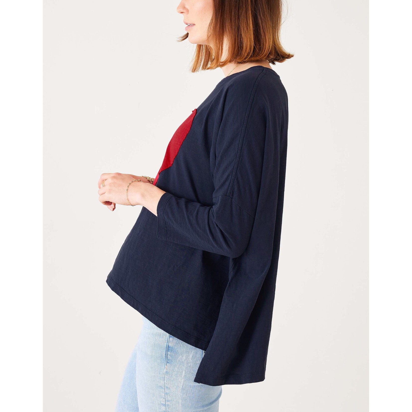 Mer-Sea Mer-Sea Catalina Slub Tee - Navy Heart O/S