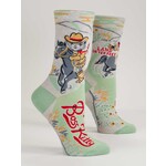 Blue Q Blue Q Boss Kitty Crew Socks