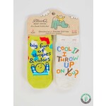 Blue Q Blue Q 2 Pair Baby Socks-