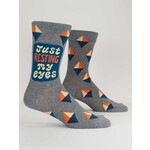 Blue Q Blue Q Just Resting My Eyes Men's Socks