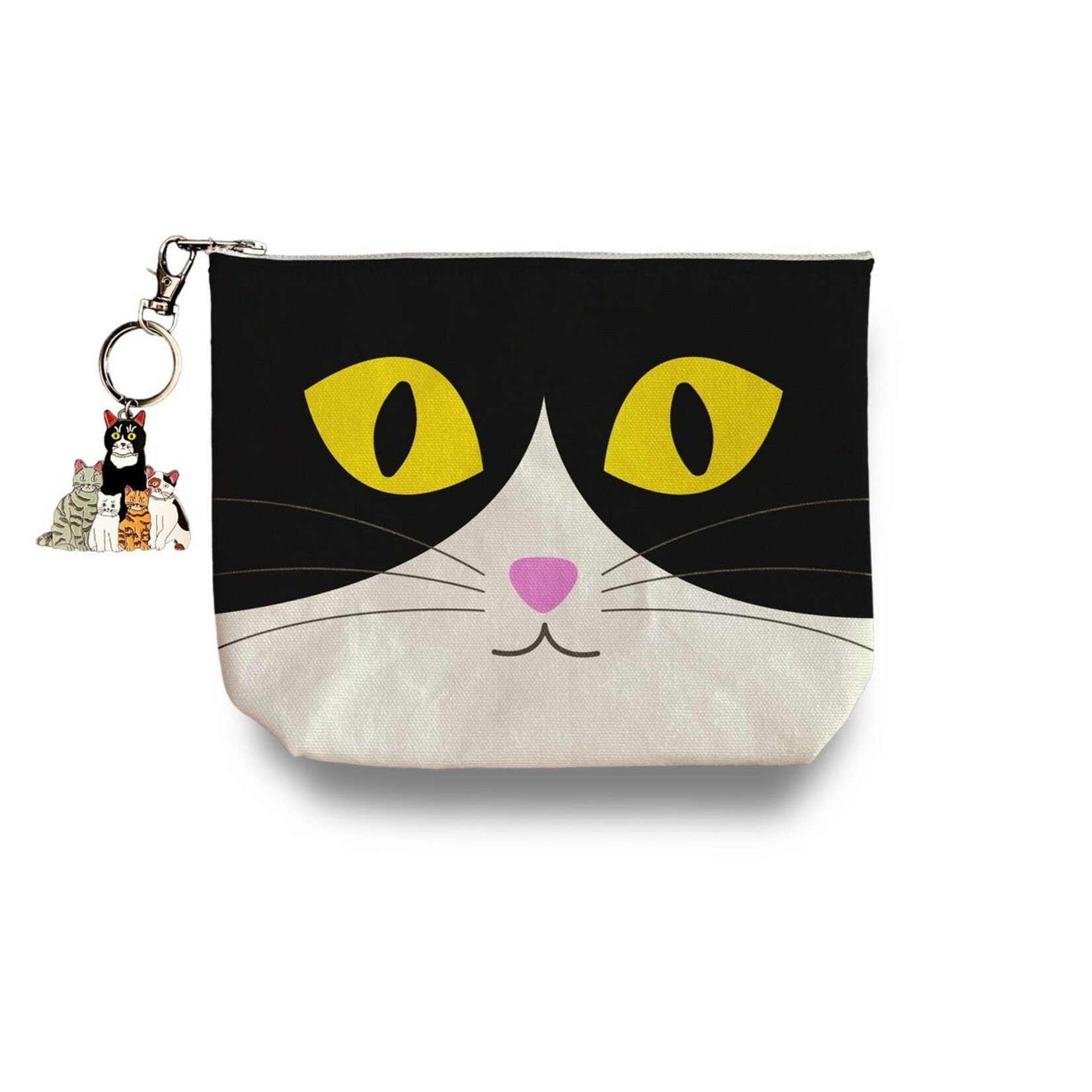 Naked Decor Naked Decor Cat Cosmetic Pouch with Keychain Charm