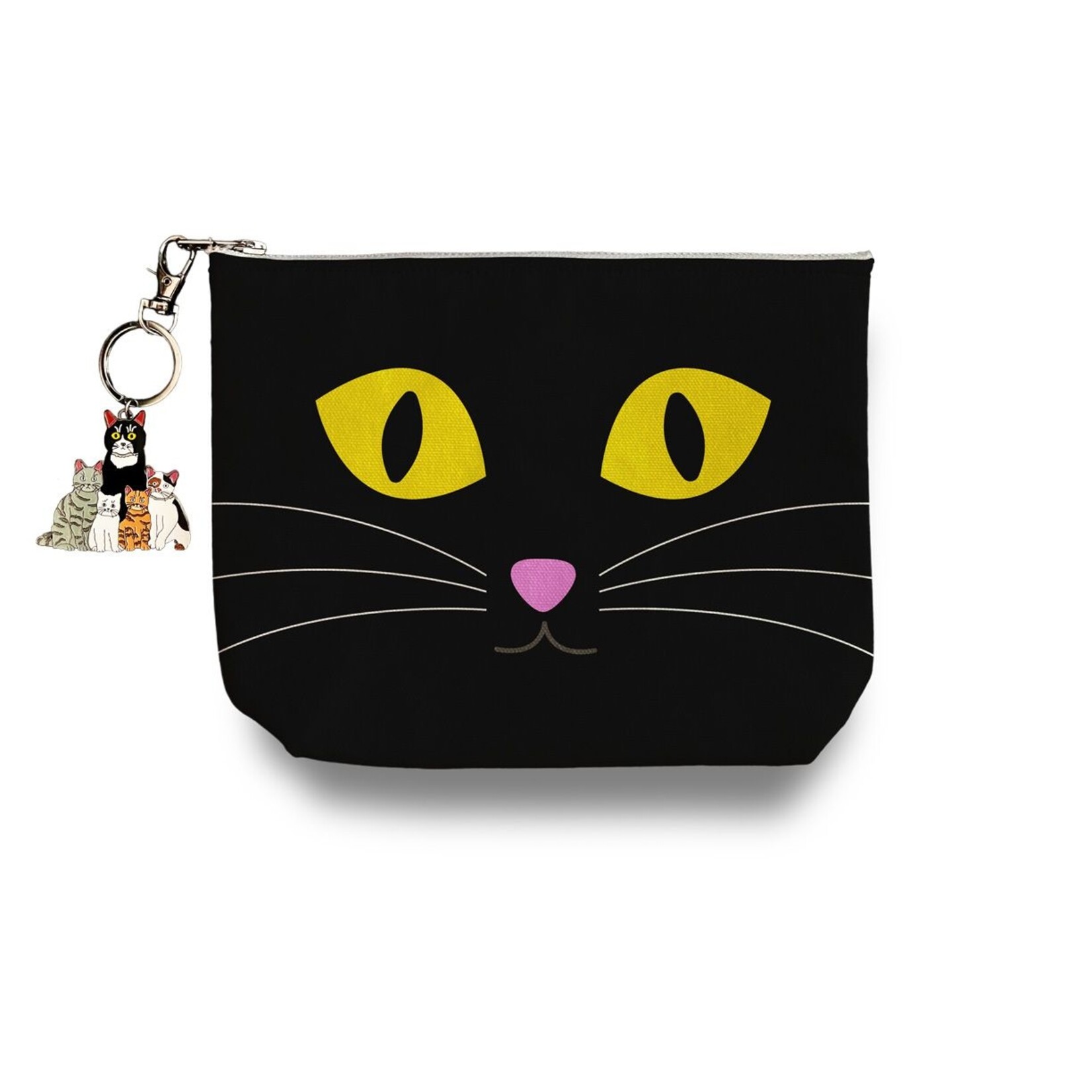 Naked Decor Naked Decor Cat Cosmetic Pouch with Keychain Charm