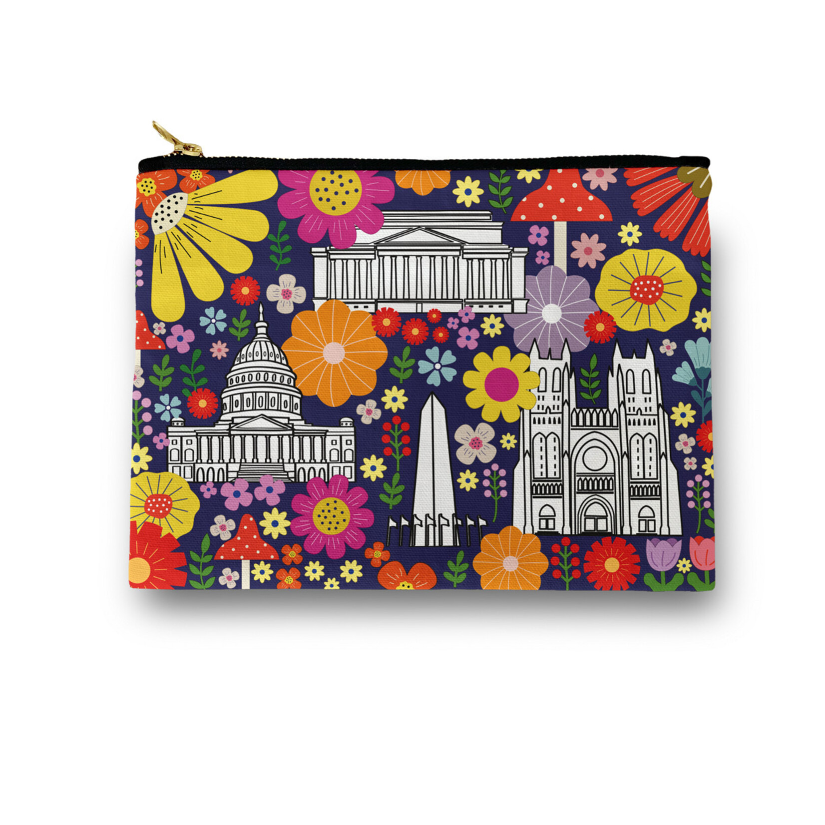 Naked Decor Washington DC: Power – Flowers Cosmetic Bag