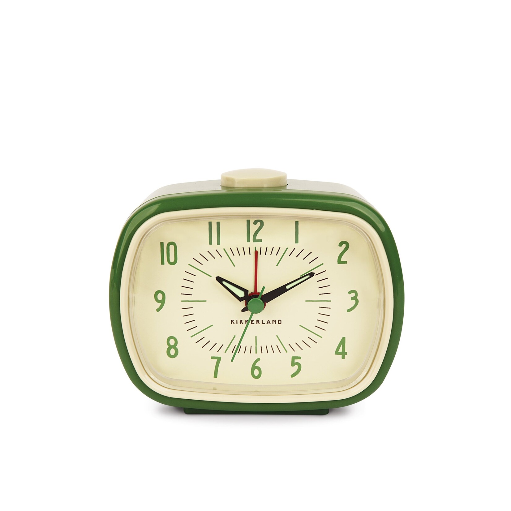 Kikkerland Green Retro Alarm Clock