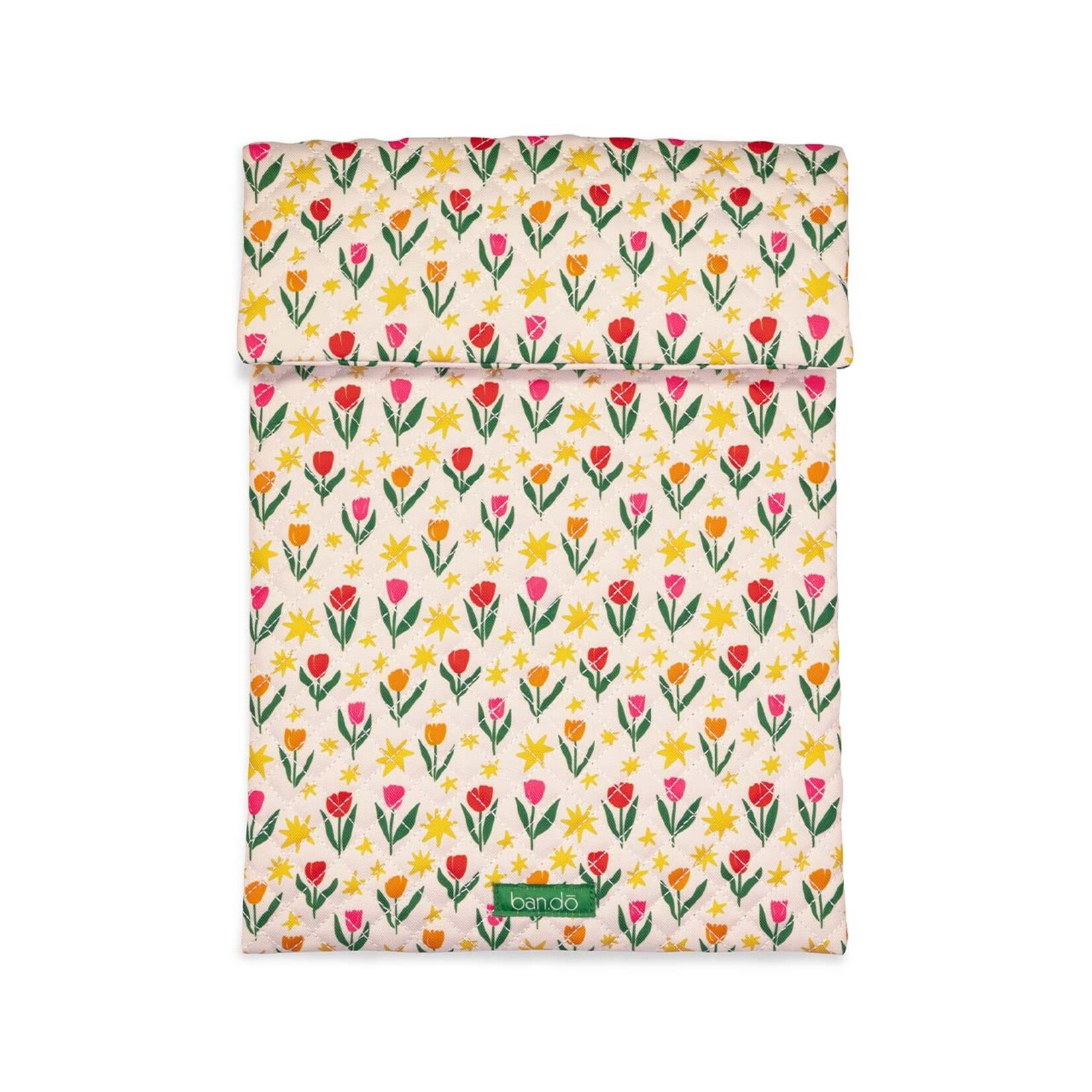 ban.do Go-Go Laptop Sleeve - Tulips on Ivory