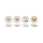 Hazel Mazel Hazel Mazel 4" Round Stoneware Footed Plate
