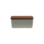 Hazel Mazel Hazel Mazel Stoneware Pinch Pot with Wood Lid