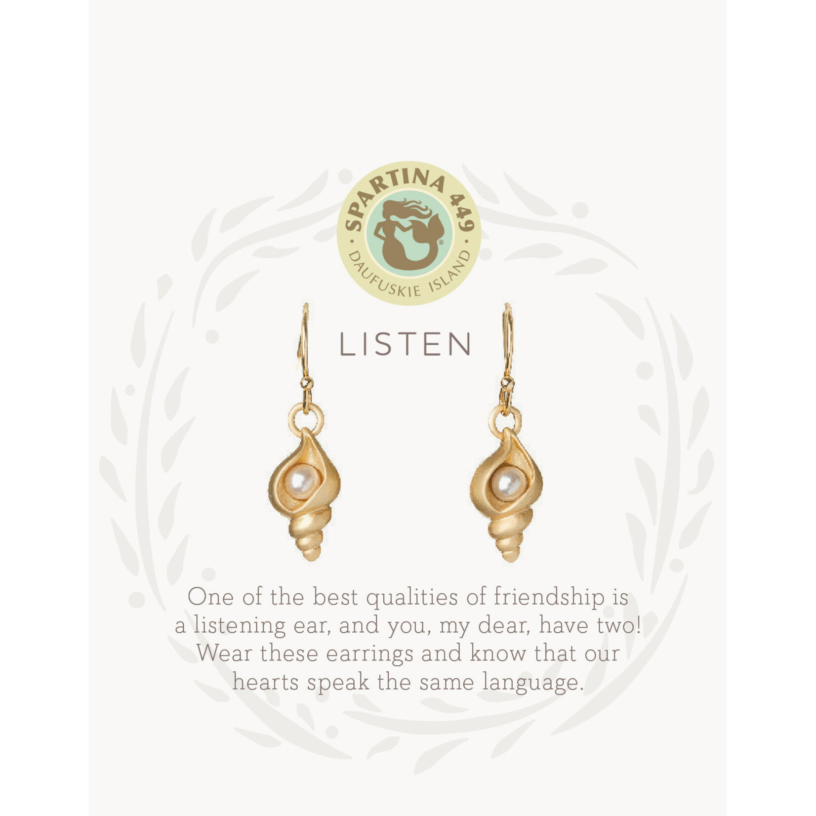 Spartina Sea La Vie Listen Drop Earrings