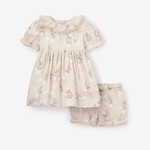 Elegant Baby Elegant Baby Taupe Birthday Dress