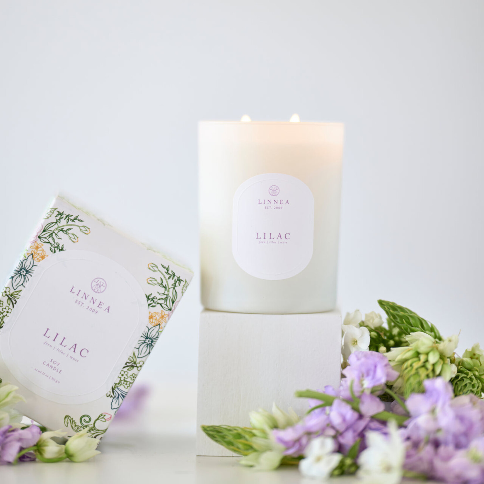 Linnea Linnea Lilac  Two-Wick Candle