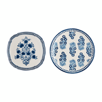 Mud Pie Blue Block Print Nested Platter Small