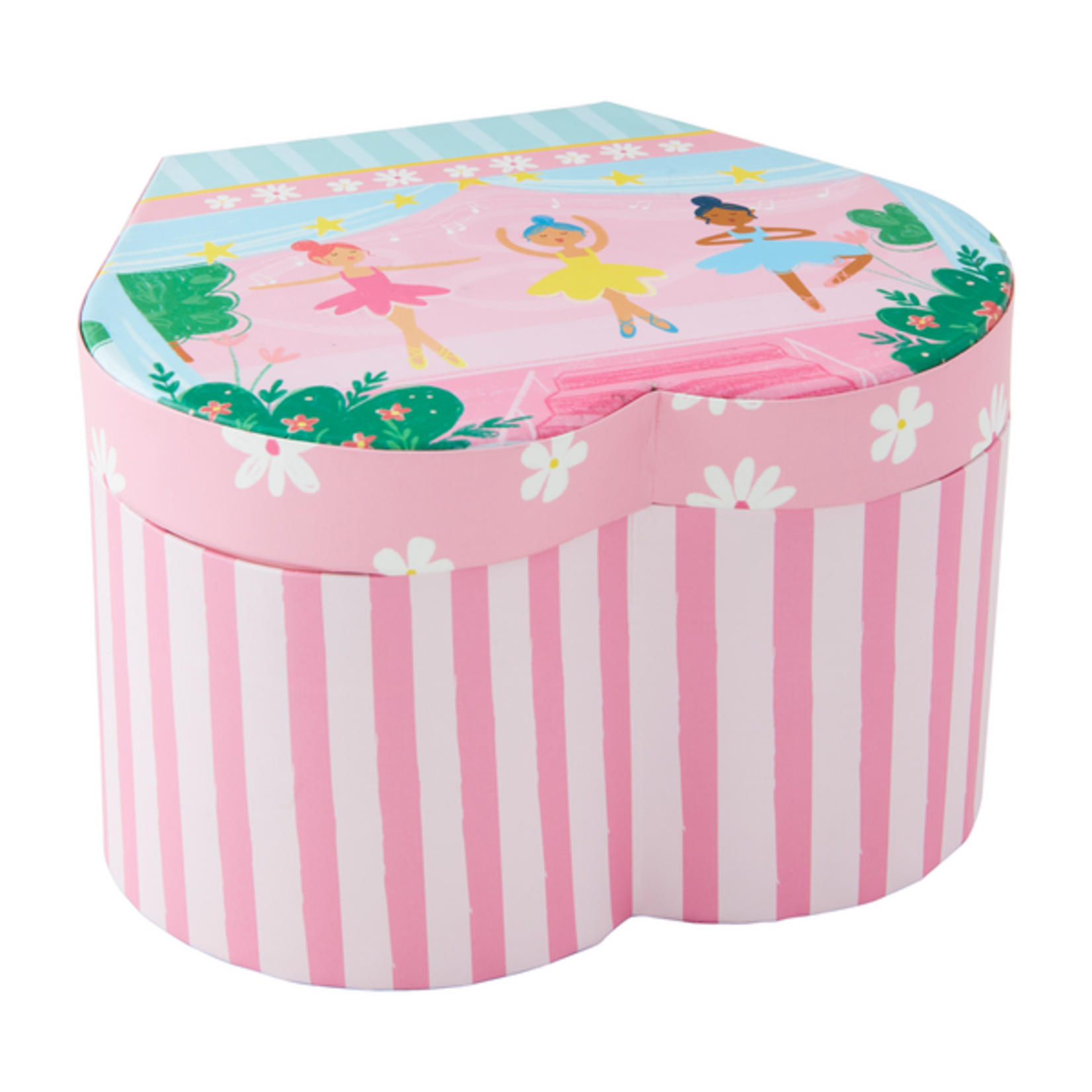 Mud Pie Heart Musical Jewelry Box
