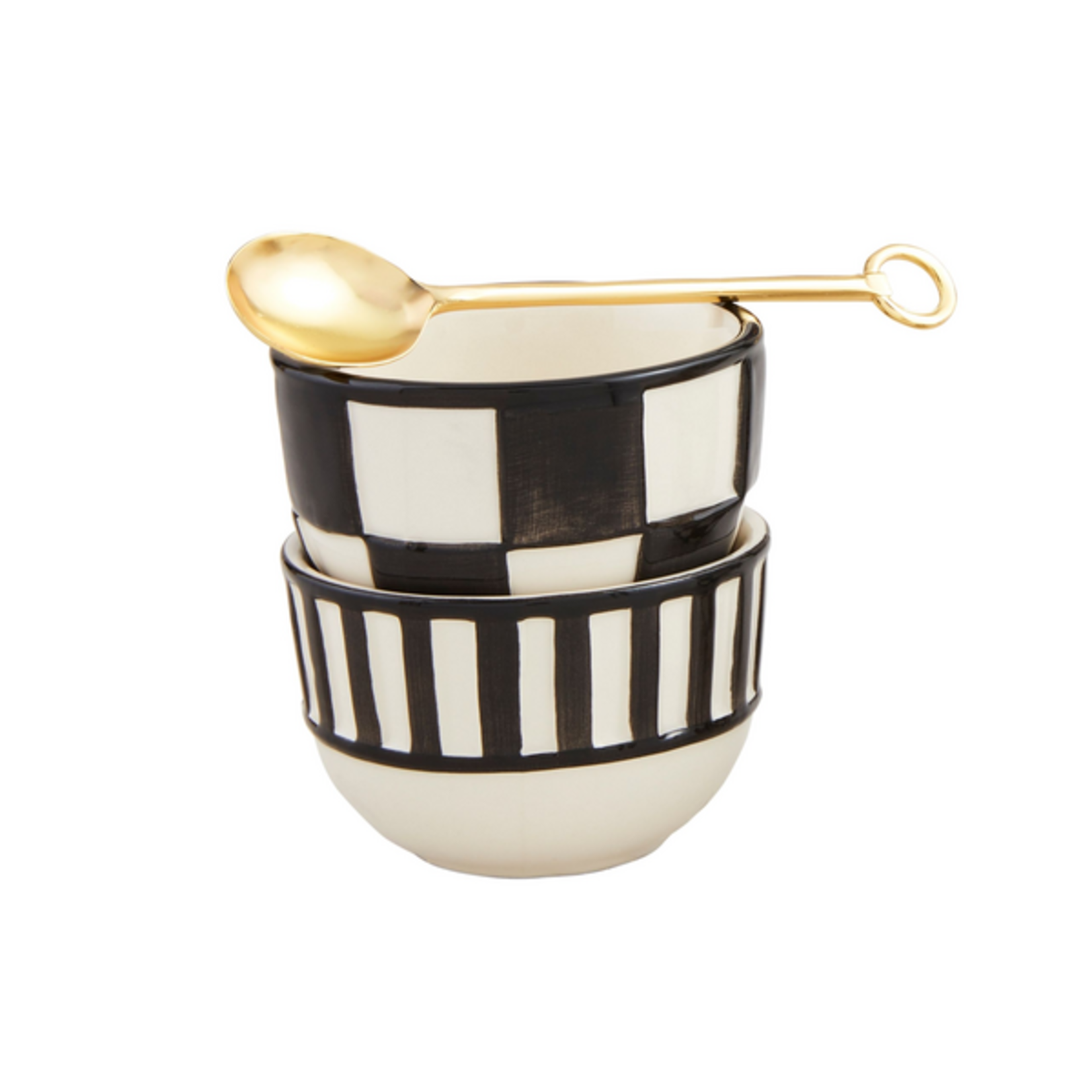 Mud Pie Stripe Tidbit Set