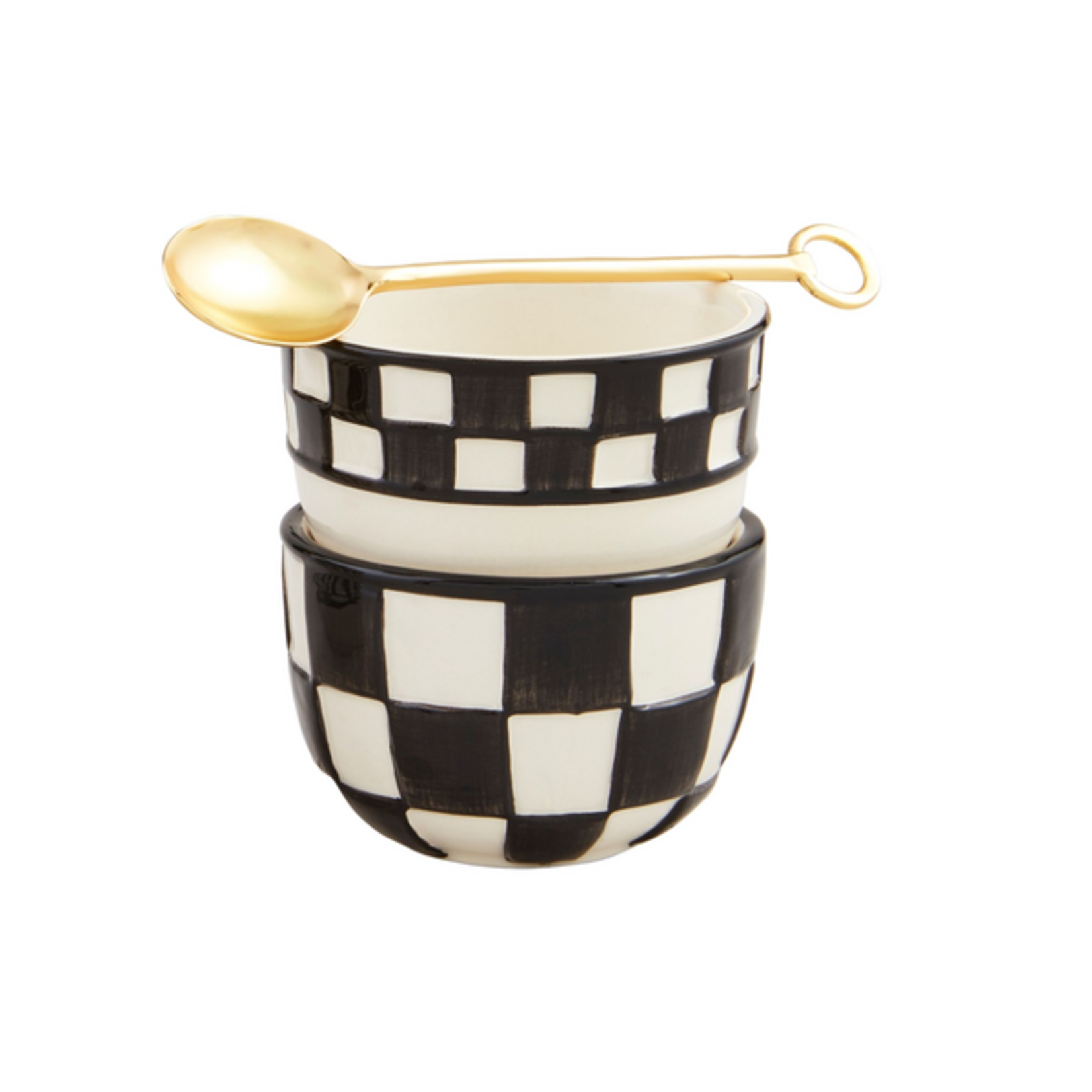 Mud Pie Checkered Tidbit Set