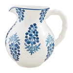 Mud Pie Blue Block Print Pitcher