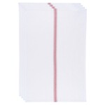 Danica Now Designs Brooklyn Stripe Poppy Red Dishtowels Set of 4
