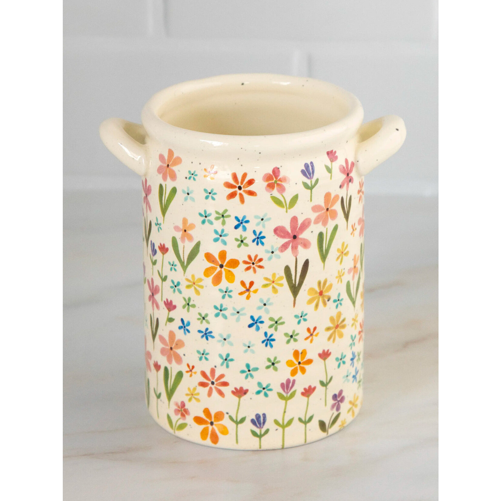 Natural Life Natural Life Daisies Utensil Crock