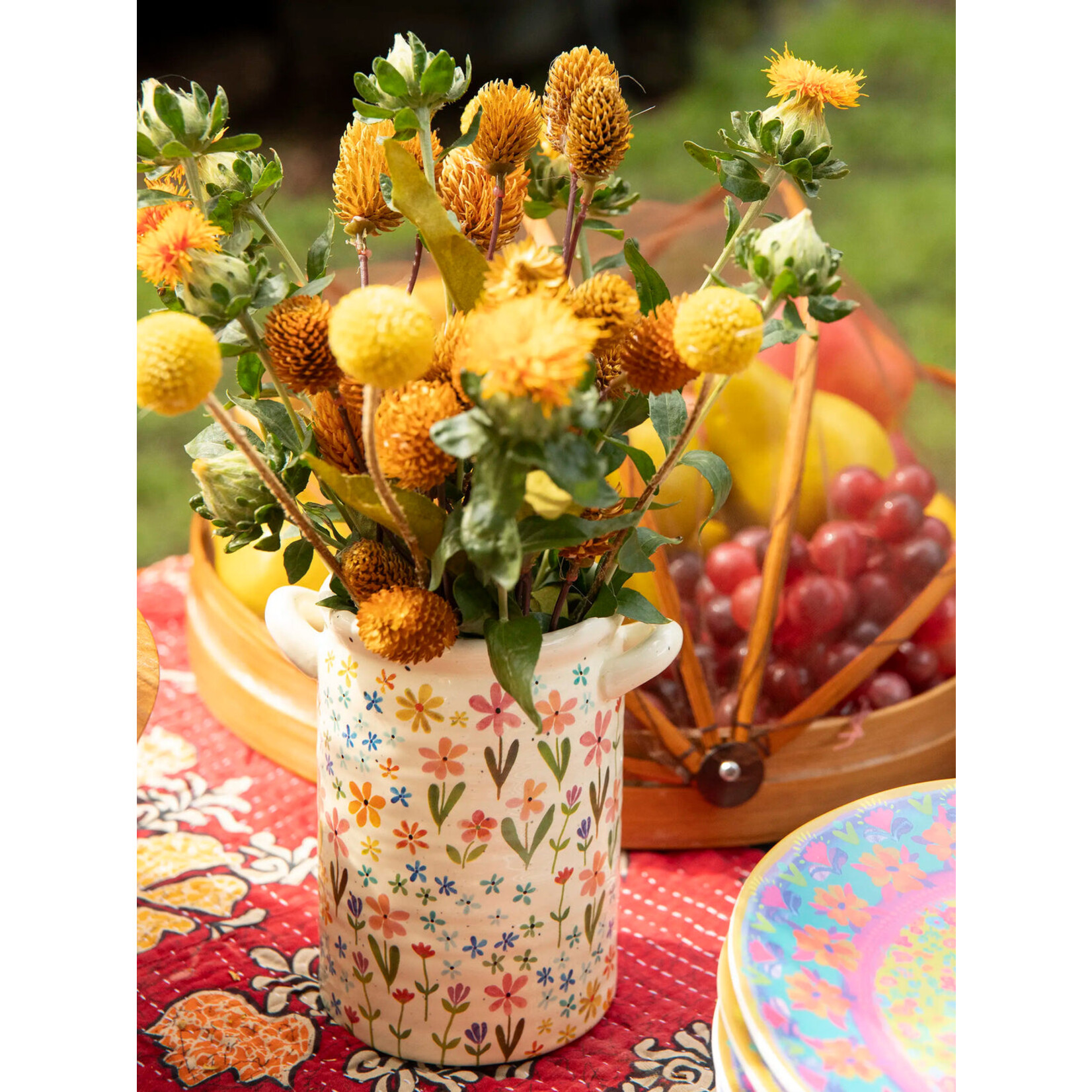 Natural Life Natural Life Daisies Utensil Crock