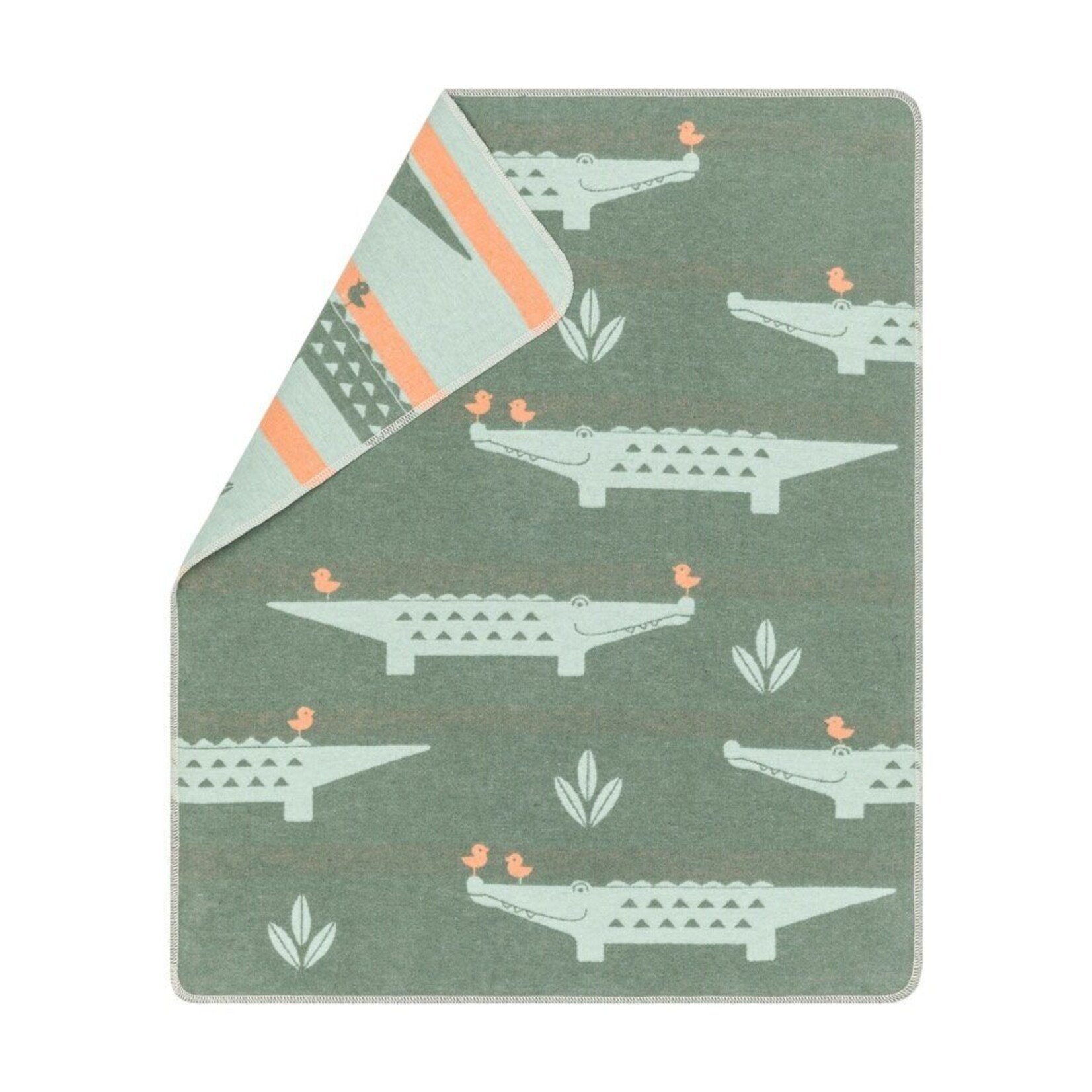 David Fussenegger David Fussenegger JUWEL baby blanket crocodiles allover