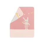 David Fussenegger David Fussenegger Pink baby blanket JUWEL with embroidery – bunnyrabbit