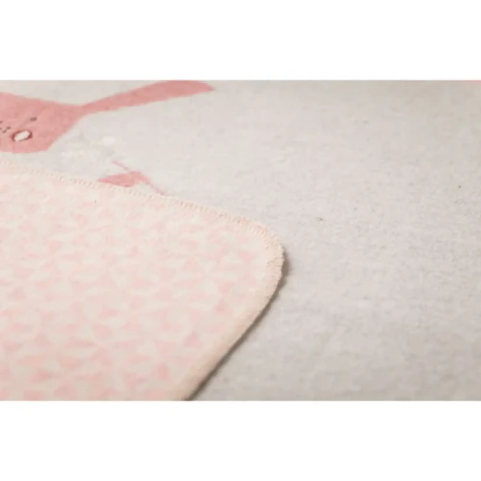 David Fussenegger David Fussenegger Pink baby blanket JUWEL with embroidery – bunnyrabbit