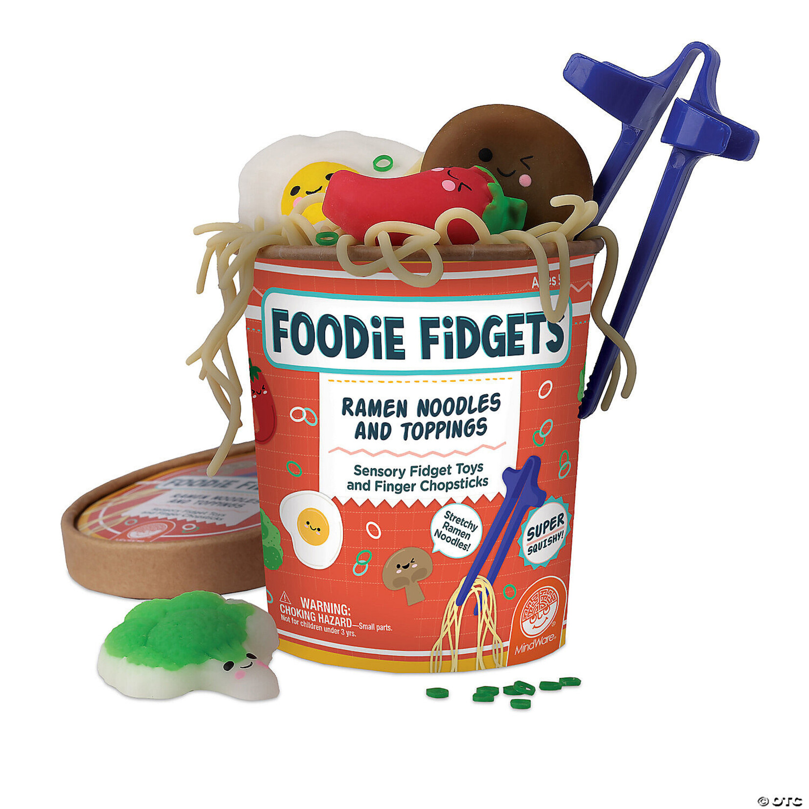 MW Wholesale Foodie Fidgets Ramen Noodles and Toppings Fidgets for Kids