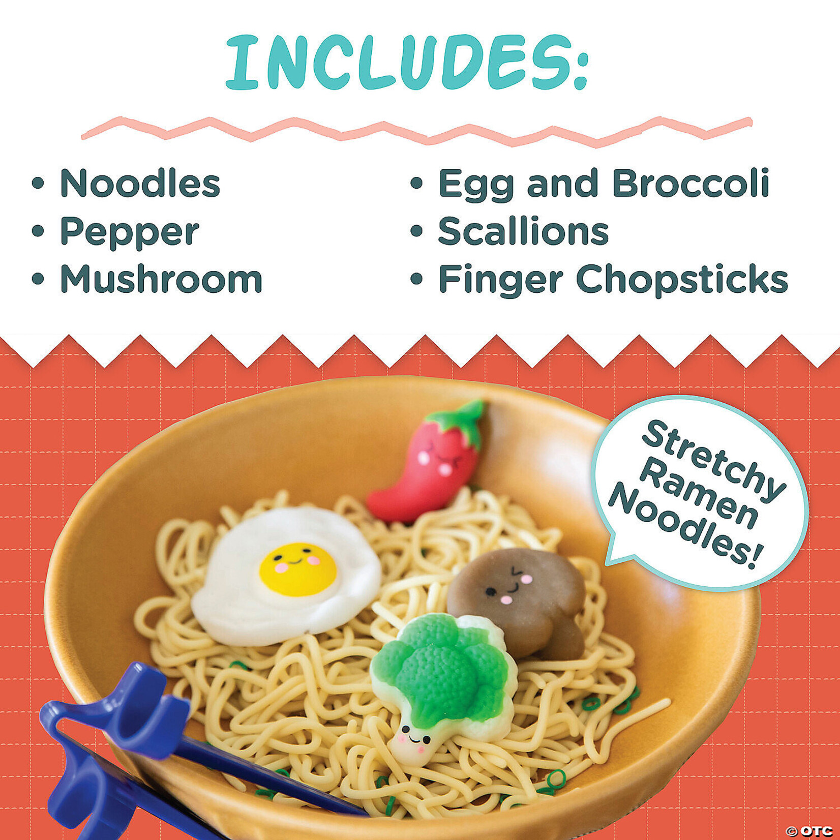 MW Wholesale Foodie Fidgets Ramen Noodles and Toppings Fidgets for Kids
