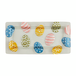 Mud Pie Glass Easter Egg Platter