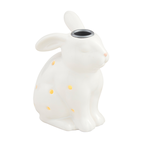 Mud Pie Large LED  Bunny Taper Holder