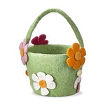 tag Felt Bunny & Flowers Easter Basket