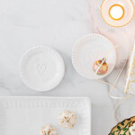 Vietri Vietri Pietra Serena Heart Plate