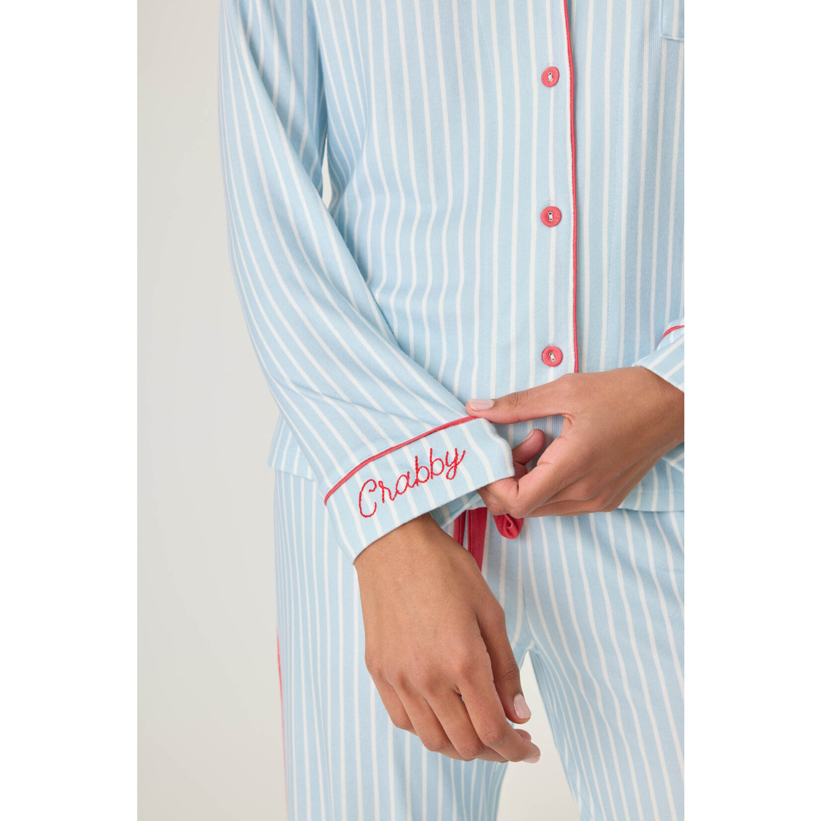 P.J. Salvage P.J. Salvage Maritime Stripe PJ Set Blue Haze