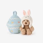 Elegant Baby Easter Egg Bear with Bunny Hat