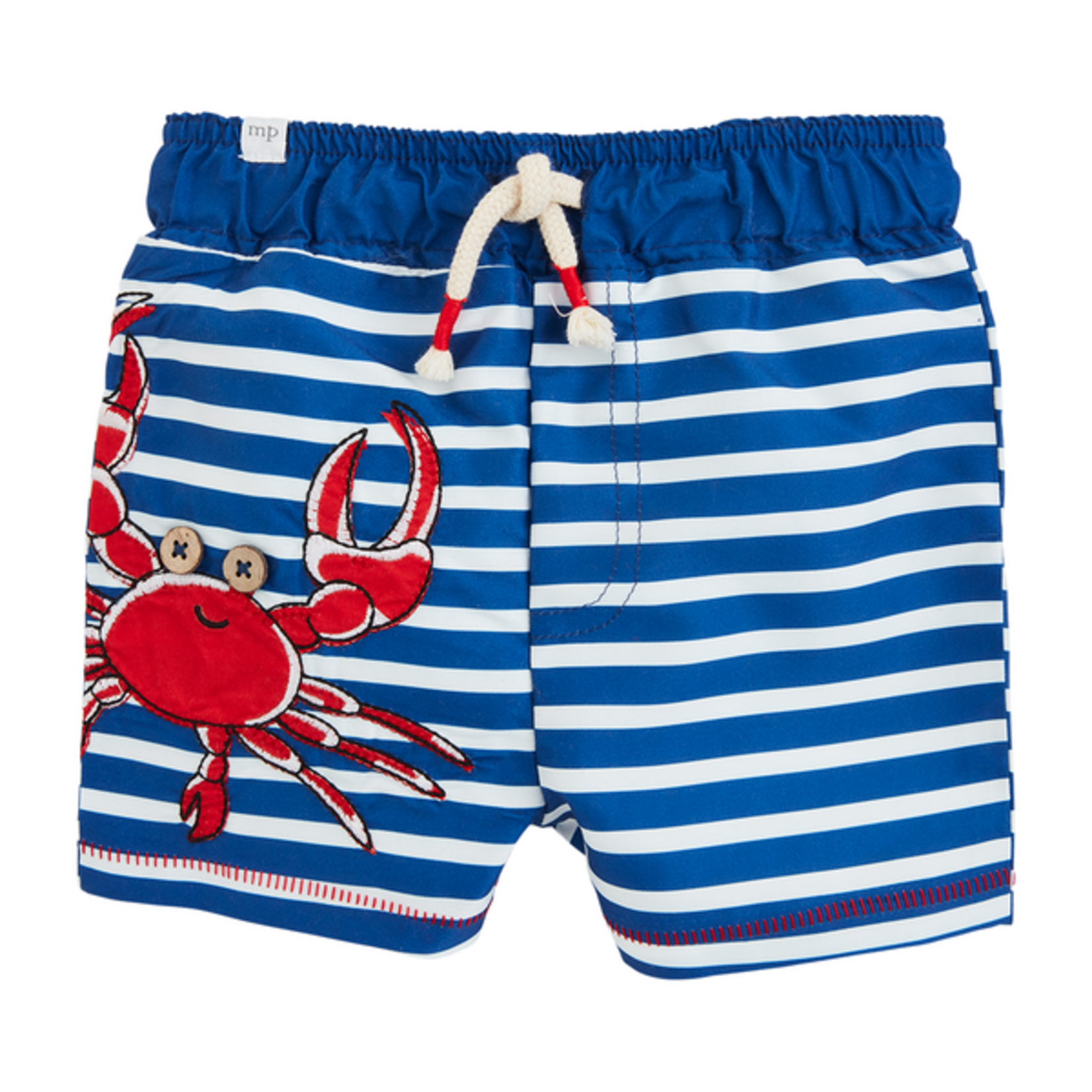 Mud Pie Boys' Crab Applique Swim Trunks